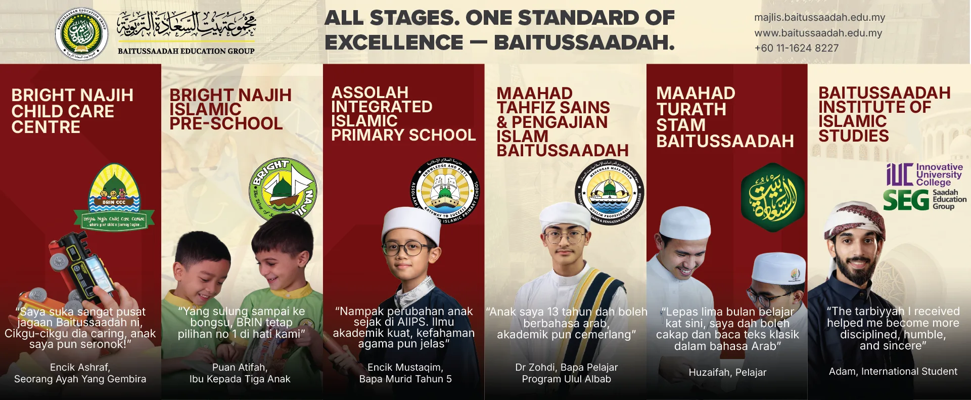 All Stages. One Standard of Excellence — Baitussaadah Education Group